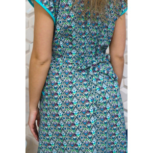 Халат женский М-62 бязь (р-ры: 46-70) зеленый