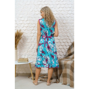 Халат женский М-71к кулирка (р-ры: 44-50) голубой Халат женский М-71к кулирка (р-ры: 44-50) голубой