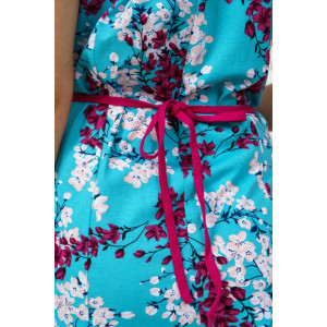 Халат женский М-71к кулирка (р-ры: 44-50) голубой Халат женский М-71к кулирка (р-ры: 44-50) голубой