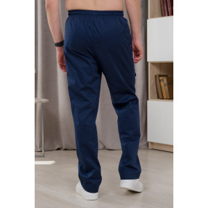 Брюки медицинские мужские М-750А Элит-145 (р-ры: 44-60) черника