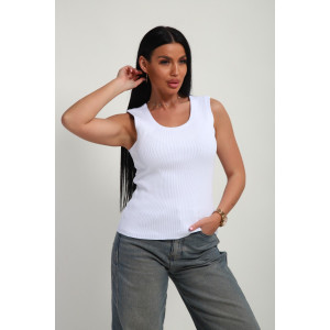 Майка женская №19137 кашкорсе (р-ры: 46-56) белый