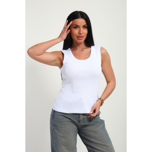 Майка женская №19137 кашкорсе (р-ры: 46-56) белый