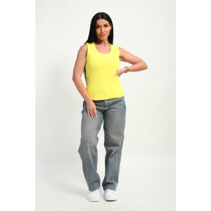 Майка женская №19137 кашкорсе (р-ры: 46-56) желтый