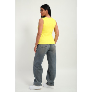 Майка женская №19137 кашкорсе (р-ры: 46-56) желтый