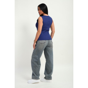 Майка женская №19137 кашкорсе (р-ры: 46-56) темно-синий