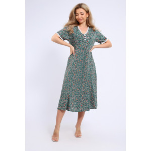 Платье женское №057 кулирка (р-ры: 48-62) зеленый Платье женское №057 кулирка (р-ры: 48-62) зеленый