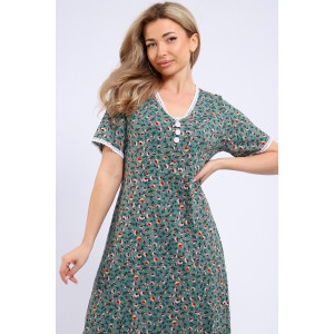 Платье женское №057 кулирка (р-ры: 48-62) зеленый Платье женское №057 кулирка (р-ры: 48-62) зеленый