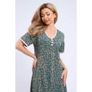 Платье женское №057 кулирка (р-ры: 48-62) зеленый Платье женское №057 кулирка (р-ры: 48-62) зеленый