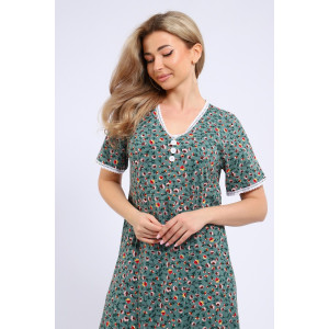 Платье женское №057 кулирка (р-ры: 48-62) зеленый Платье женское №057 кулирка (р-ры: 48-62) зеленый