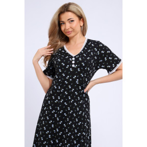 Платье женское №057 кулирка (р-ры: 48-62) черный Платье женское №057 кулирка (р-ры: 48-62) черный