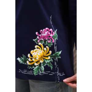 Туника женская №29537 кулирка (р-ры: 50-60) темно-синий Туника женская №29537 кулирка (р-ры: 50-60) темно-синий