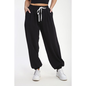 Брюки женские №85039 кулирка с лайкрой пенье (р-ры: 46-60) черный