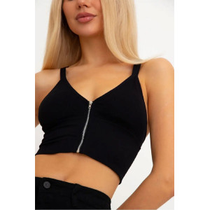 Топ женский бельевой №60103 креп (последний размер) черный 42-44 Топ женский бельевой №60103 креп (последний размер) черный 42-44