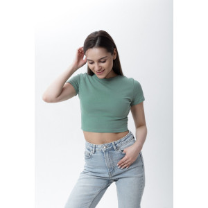 Топ женский №00002 рибана (последний размер) фисташка 42 Топ женский №00002 рибана (последний размер) фисташка 42