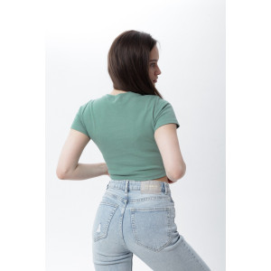 Топ женский №00002 рибана (последний размер) фисташка 42 Топ женский №00002 рибана (последний размер) фисташка 42