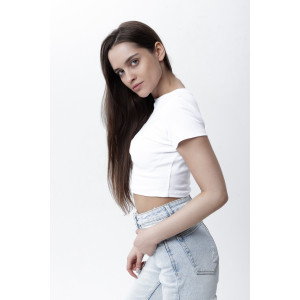 Топ женский №00002 рибана (последний размер) белый 50 Топ женский №00002 рибана (последний размер) белый 50