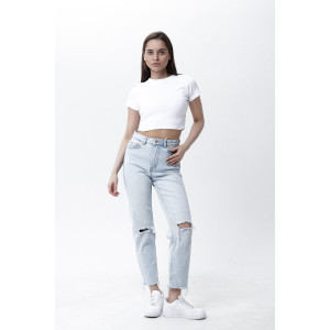 Топ женский №00002 рибана (последний размер) белый 50 Топ женский №00002 рибана (последний размер) белый 50