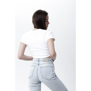 Топ женский №00002 рибана (последний размер) белый 50 Топ женский №00002 рибана (последний размер) белый 50