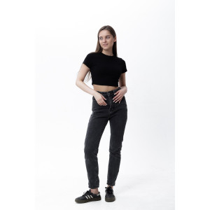 Топ женский №00002 рибана (последний размер) черный 50 Топ женский №00002 рибана (последний размер) черный 50