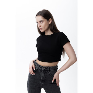 Топ женский №00002 рибана (последний размер) черный 50 Топ женский №00002 рибана (последний размер) черный 50