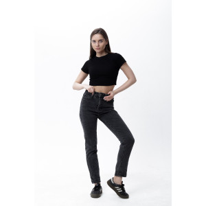 Топ женский №00002 рибана (последний размер) черный 50 Топ женский №00002 рибана (последний размер) черный 50