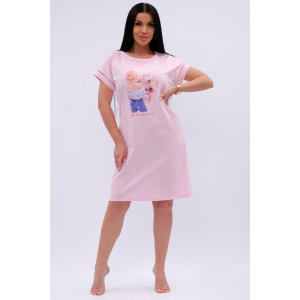 Сорочка женская "Пионы" кулирка (р-ры: 44-52)