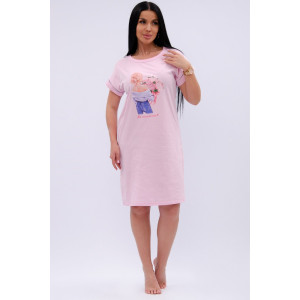 Сорочка женская "Пионы" кулирка (р-ры: 44-52)