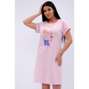 Сорочка женская "Пионы" кулирка (р-ры: 44-52)