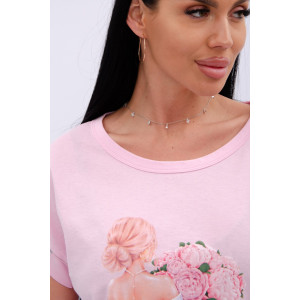 Пижама женская "Пионы" кулирка (р-ры: 44-52)