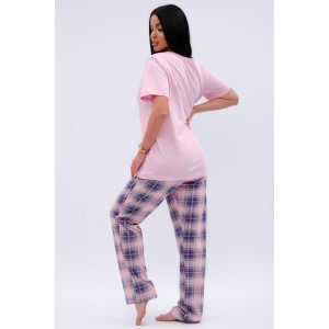 Пижама женская "Букет" кулирка (р-ры: 50-60)