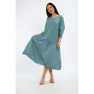 Платье женское П3187.1 искусственный лен (р-ры: 48-62)