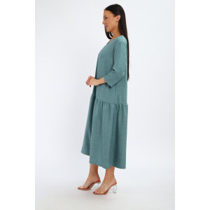 Платье женское П3187.1 искусственный лен (р-ры: 48-62)