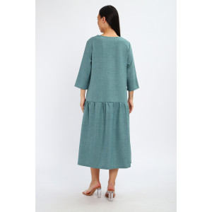 Платье женское П3187.1 искусственный лен (р-ры: 48-62)