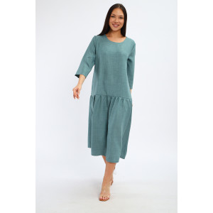 Платье женское П3187.1 искусственный лен (р-ры: 48-62)