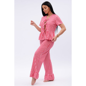 Пижама женская "Лавли" кулирка (р-ры: 42-52)