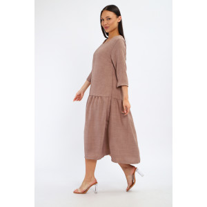 Платье женское П3187.2 искусственный лен (р-ры: 48-62)