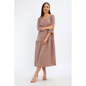 Платье женское П3187.2 искусственный лен (р-ры: 48-62)