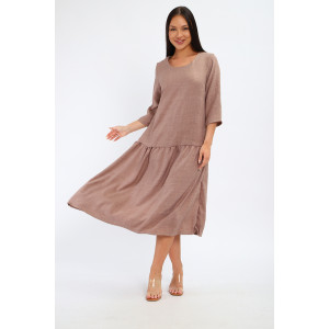Платье женское П3187.2 искусственный лен (р-ры: 48-62)