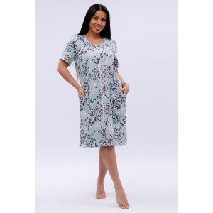 Халат женский "Рената" кулирка (р-ры: 50-60) верба