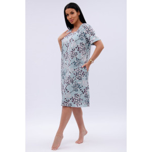 Халат женский "Рената" кулирка (р-ры: 50-60) верба