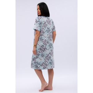 Халат женский "Рената" кулирка (р-ры: 50-60) верба