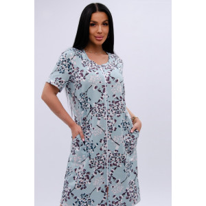 Халат женский "Рената" кулирка (р-ры: 50-60) верба