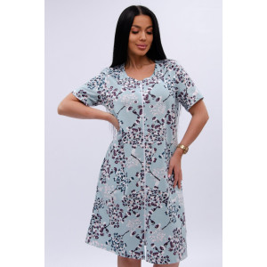 Халат женский "Рената" кулирка (р-ры: 50-60) верба