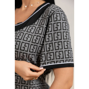 Халат женский 2088/2 кулирка (р-ры: 48-62) серый