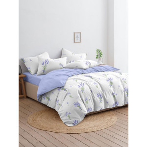 Постельное белье бязь стандарт "Букетик лаванды"