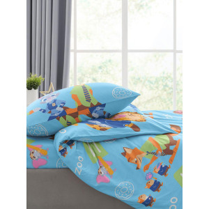Детское постельное белье бязь "Зверомир"