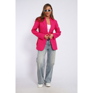 Жакет женский №31952 костюмная ткань (последний размер) фуксия 48