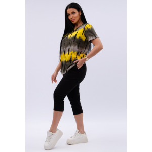 Костюм двойка женский "Азалия 3" кулирка (р-ры: 48-60) жёлтый