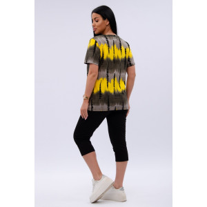 Костюм двойка женский "Азалия 3" кулирка (р-ры: 48-60) жёлтый