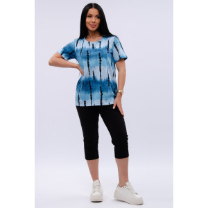 Костюм двойка женский "Азалия 2" кулирка (р-ры: 48-60) голубой